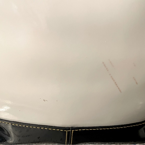 Dooney & Bourke patent leather two tone drawstring bag - Picture 6 of 16